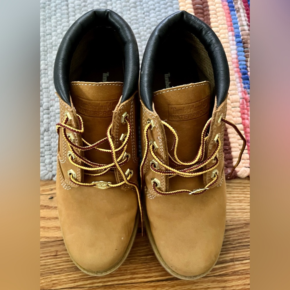 Timberland, boots, tan, size 7